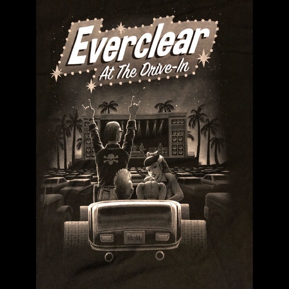 EVERCLEAR Tshirt Mens Sz Medium At The Drive-In 2020 Tour Shows Historical! NEW - Picture 3 of 4